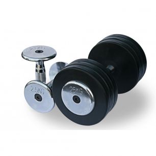 Обрезиненный гантельный ряд FDS-03 2.5/25kg (10x2,5-25 кг) 