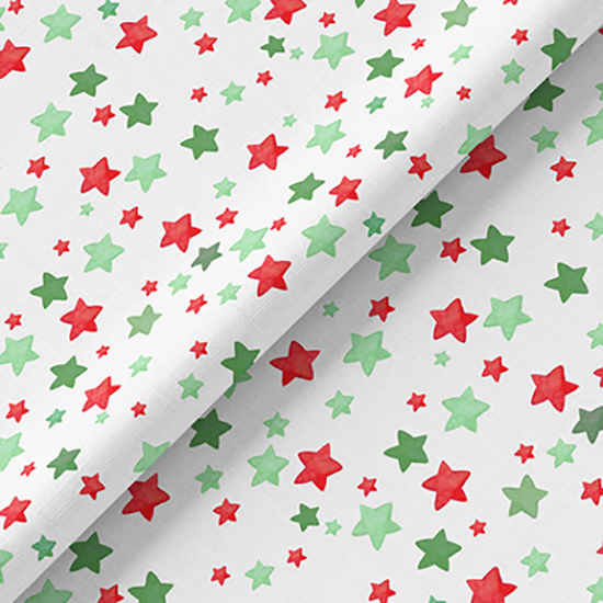 Хлопок - Красные и зеленые звезды 50х37 см limit