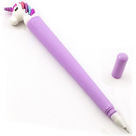 Ручка толстая Единорог фиолетовая