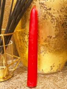 Красная восковая свеча 15 х 1.9 см