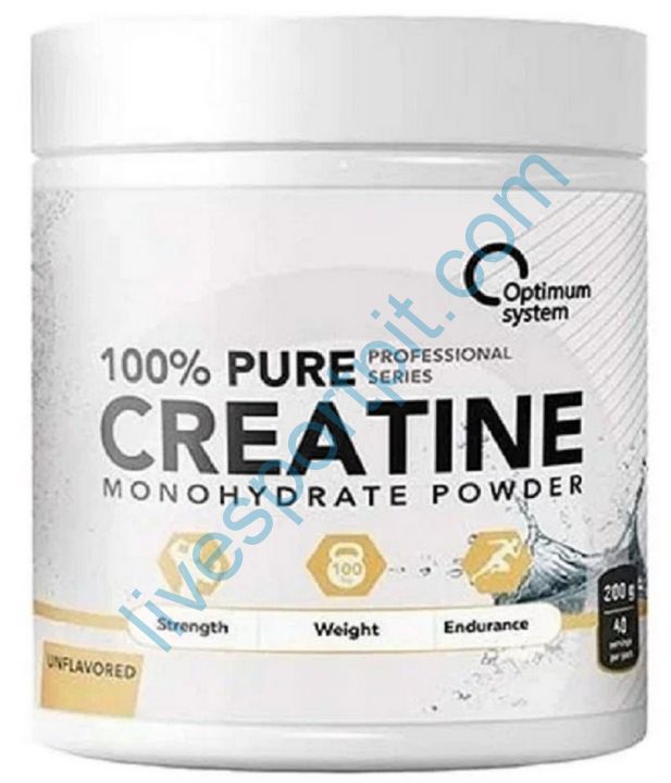 Креатин моногидрат 100% Pure Creatine Monohydrate 200 г Optimum System
