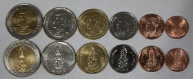 Таиланд  Набор 6 монет "Рама X" UNC