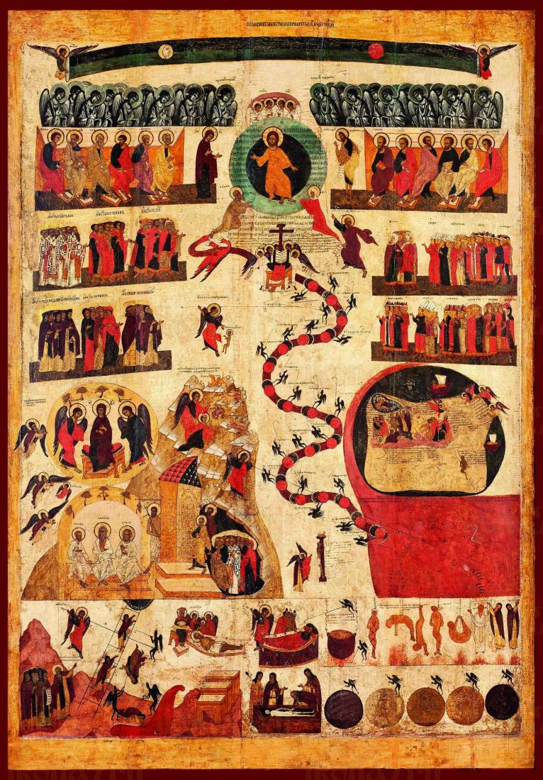 Икона Страшный суд (копия 16 века)