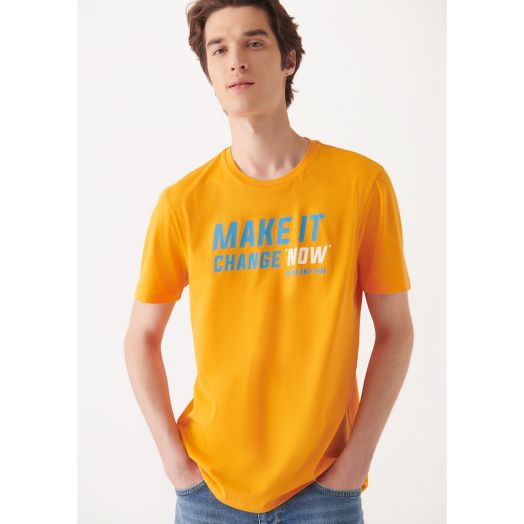Mavi Оранжевая футболка с принтом 8810549-71388