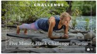 Boho Beautiful Official. Challenges. 5 Minute Plank Challenge For 10 Days (bohobeautiful)