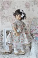 Платье оверсайз с буфами по кокетке на кукол Паола Рейна, Литтл Дарлинг, Минуш (Нур Рун)