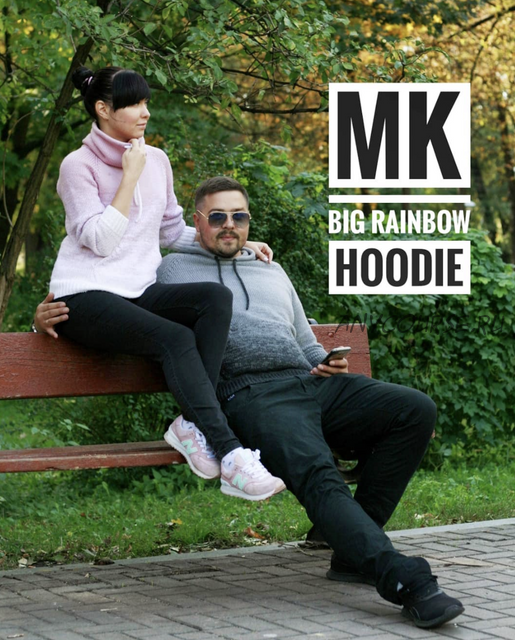 МК rainbow_hoodie взрослый (Алена Михайлова)