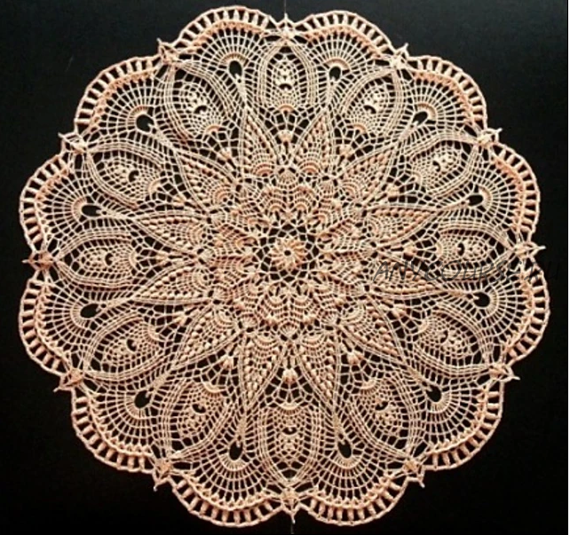 Салфетка крючком Doily Anna (Галина Борисова)