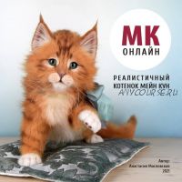 Реалистичный котенок Мейн кун (Анастасия Масловская)