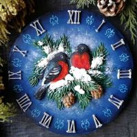 [Кондитерка] Роспись пряников «Новогодние часы» (Евгения Локтева)
