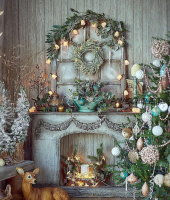 8 МК Сазочное рождество, волшебный камин, Секреты декораторов (Ольга Суруханова, Анита Носова)
