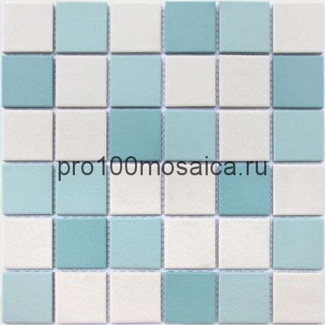 Мозаика из керамогранита неглазурованная с прокрасом в массе Uranio 30,6х30,6х0,6 см (чип 48х48х6 мм)