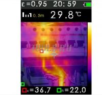 CEM DT-982Y Тепловизор измерение температуры одновременно у нескольких человек фото