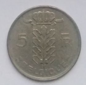5 франков( Регулярный выпуск)  Бельгия 1949