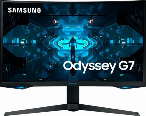 26.9" Монитор Samsung Odyssey G7 C27G75TQSI, 2560x1440, 240 Гц, *VA, черный