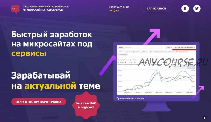 Быстрый заработок на микросайтах под сервисы (Александр Овсянников)