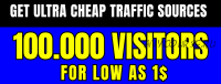 Ultra cheap traffic sources as low as 100k visitors for 1usd (Robinjo)