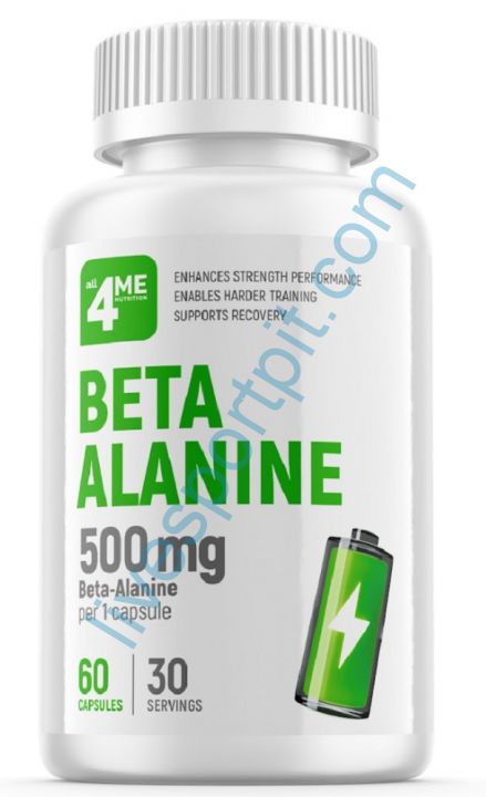 Аминокислота BETA-ALANINE 500 мг 60 капсул 4Me Nutrition