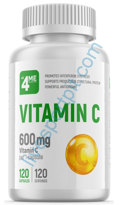 Витамин C 600 mg 120 капсул 4Me Nutrition