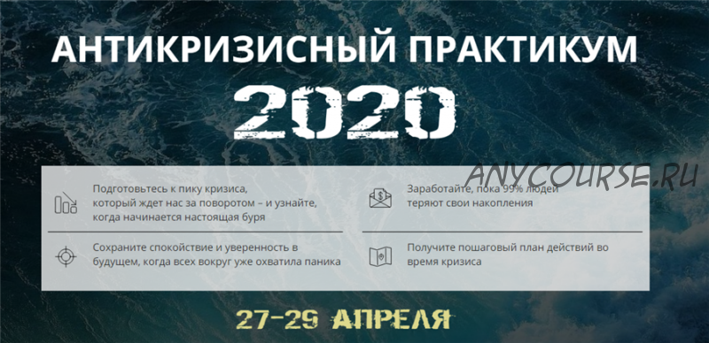 Антикризисный практикум 2020. Пакет - VIP (Максим Петров)