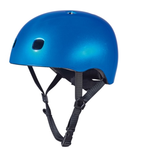 Шлем для трюкового самоката Cиний металлик V2 BOX фирма MICRO S 48-53 cm
