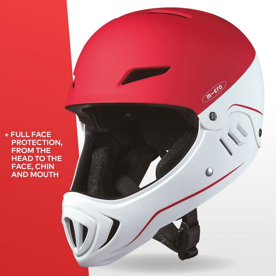 Шлем для трюкового самоката Гоночный красный фирма MICRO M