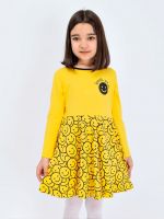 Платье трикотажное для девочки SP7964 [желтый]