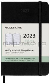 Книжка зап.Moleskine Pocket Classic еженедельник черный WKNT DHB12WN2