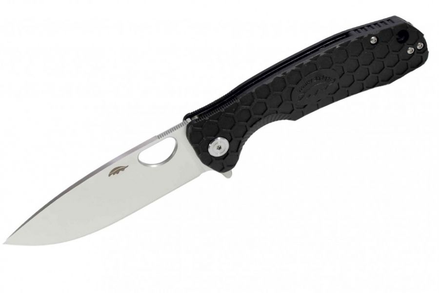 Нож Honey Badger (Хани Баджер) Flipper D2 L (HB1008) с чёрной рукоятью