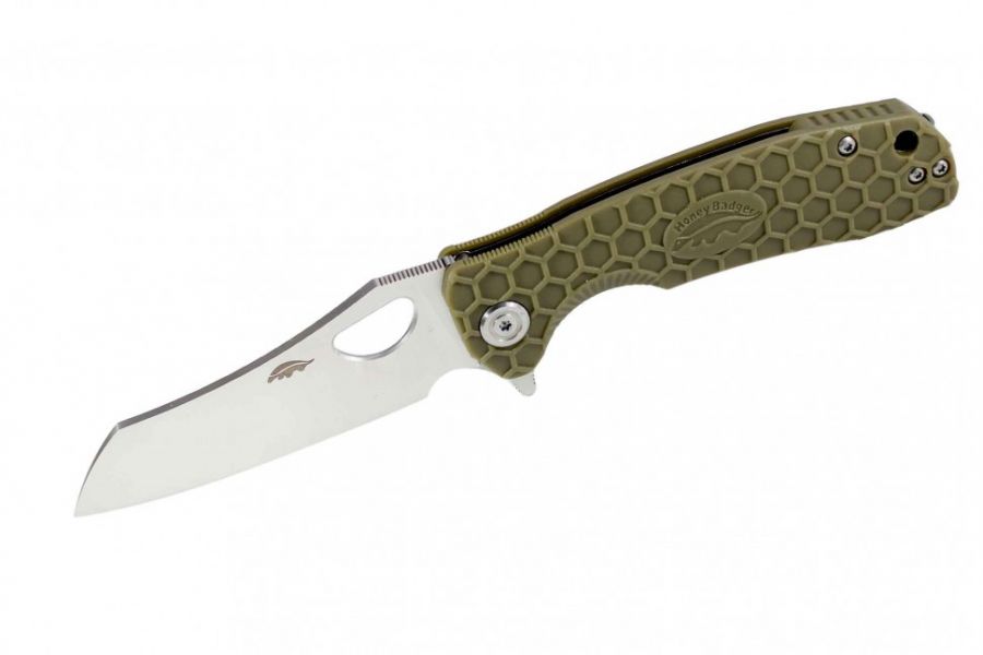 Нож Honey Badger (Хани Баджер) Wharncleaver M (HB1040) с зелёной рукоятью