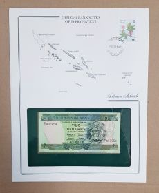Соломоновы острова 2 доллара 1986 год в конверте А4+ UNC. Редкость Msh