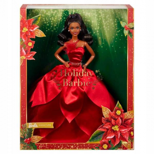 Barbie signature 2022 Holiday Barbie Doll Барби кукла HBY03 HBY04