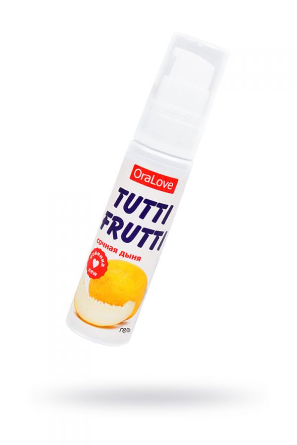 Съедобная гель-смазка TUTTI-FRUTTI для орального секса со вкусом сочной дыни, 30 г