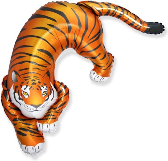 Тигр новый шар фигурный фольгированный с гелием