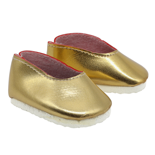 Туфли кукольные "Балетки" 65 мм х 25 мм искусственная кожа  металлик Разные цвета (2670)