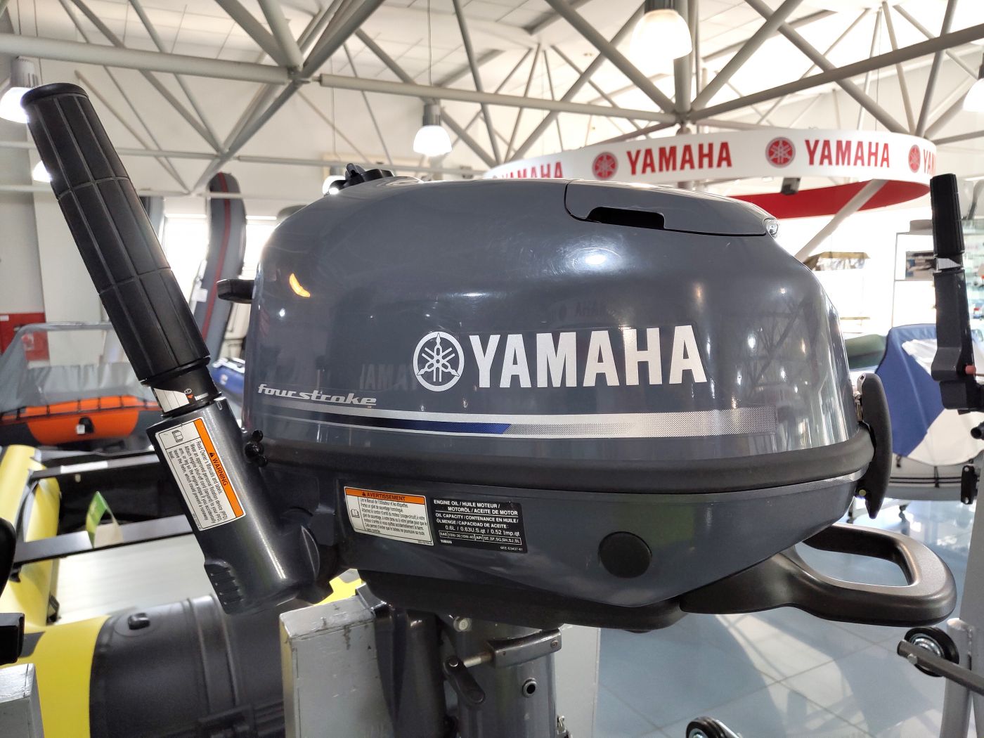 Лодочный мотор Yamaha F5 AMHS с пробегом 4-тактный