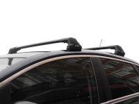 Багажник на крышу Kia Ceed hatchback, Lux City (без выступов), с замком, черные крыловидные дуги