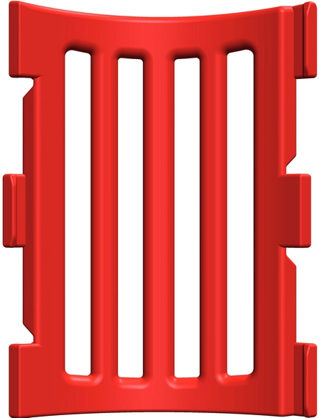 Панель модульного манежа угловая красная