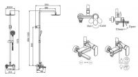 Душевая система Bravat Opal C F6125183CP для ванны схема 2