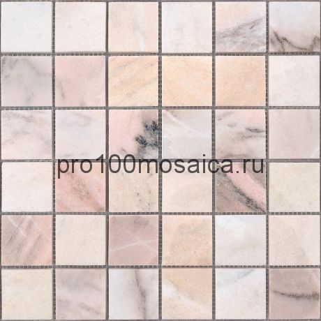 Rosa Salmone 48 x 48 POL Мозаика серия Pietrine Stone, размер, мм: 305х305х7 (Caramelle)