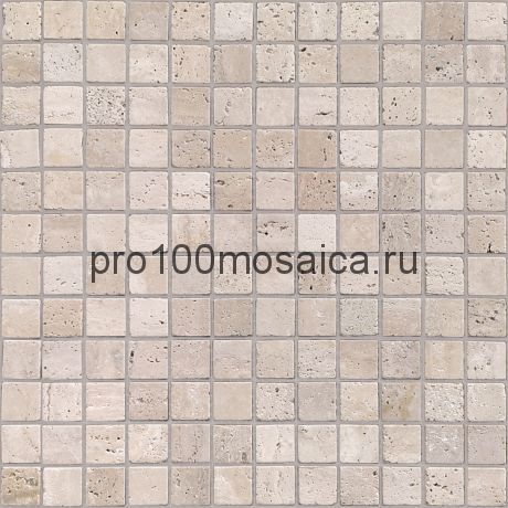 Travertino Beige 23 x 23 MAT Мозаика серия Pietrine Stone, размер, мм: 298*298*7 (Caramelle)