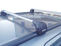 Багажник на интегрированные рейлинги, Lux Scout, серебристые аэродинамические дуги