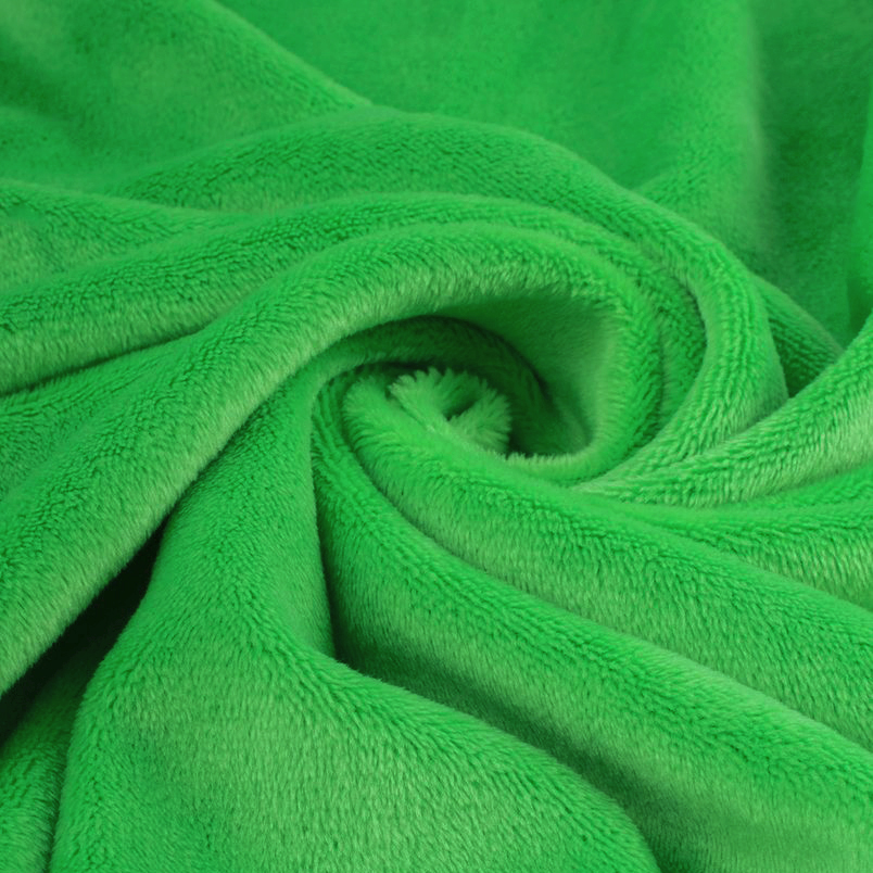 Велюр, мелковорсовый мех (ворс 1-2 мм) - цвет Травяной зеленый 50*40