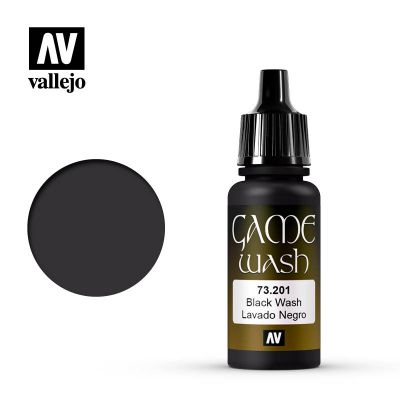 Краска Vallejo Game Color - Black Wash (73.201)