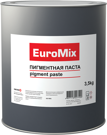 EuroMix Пигментная паста Р500, стандартная синяя (банка 3,5л.)