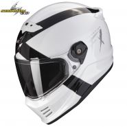 Шлем Scorpion Covert FX Gallus, Белый с чёрным