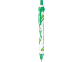 Ручка шариковая "Inoxcrom" модель "Rocket" белая/зеленая (арт. 13150.03)