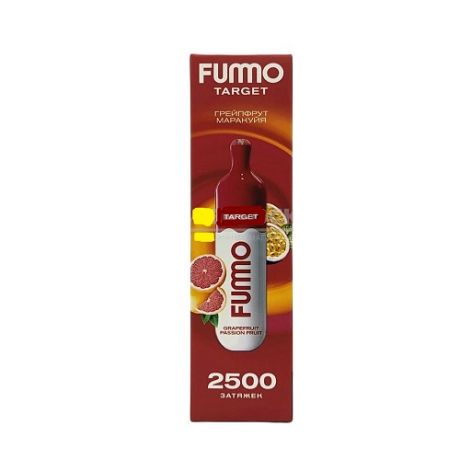 Одноразовое устройство Fummo Target Disposable Vape 2500 Грейпфрут маракуйя