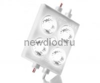 Светодиодный модуль SOL+ 4 SMDW 2835 1,91W 280LM 47.6х37х9.5мм IP67 white ELF