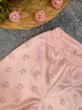 Ткань стриженный велюр розового цвета